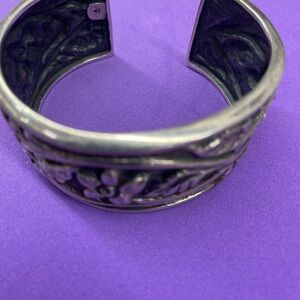 Silpada Silver Textured Cuff Bracelet